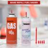 Semlos Butane Tank Adapter - Butane Nozzle - Lighter and Torch Refill or Release Adaptor, Gas Refill Adapter for All Nozzle's Gas Tank, Torch, Lighter (Red) view 3