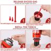 Semlos Butane Tank Adapter - Butane Nozzle - Lighter and Torch Refill or Release Adaptor, Gas Refill Adapter for All Nozzle's Gas Tank, Torch, Lighter (Red) view 4