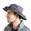 Head Net Hat for Men Women Safari Sun UV Protection Hat with Netting Net Mesh Bug Cap Outdoor Fishing Hiking Gardening Bucket Dark Gray view 1