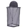 Head Net Hat for Men Women Safari Sun UV Protection Hat with Netting Net Mesh Bug Cap Outdoor Fishing Hiking Gardening Bucket Dark Gray view 3