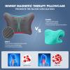 ZAMAT Neck and Shoulder Relaxer with Magnetic Therapy Pillowcase, Neck Stretcher Chiropractic Pillows for Pain Relief, Cervical Traction Device for Relieve TMJ Headache Muscle Tension Spine Alignment view 3