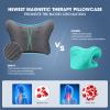 ZAMAT Neck and Shoulder Relaxer with Magnetic Therapy Pillowcase, Neck Stretcher Chiropractic Pillows for Pain Relief, Cervical Traction Device for Relieve TMJ Headache Muscle Tension Spine Alignment view 3