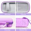 ZORETCO Toothbrush Hard Travel Case Compatible with Philips Sonicare Protectiveclean 4100,5100,6100,6500 Fits for Oral-B Pro 1000,1500,2000,3000,3500 Electric Toothbrush Travel Bag (Purple) view 3