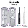 ZORETCO Toothbrush Travel Case Compatible with Oral-B Pro 1000,1500,2000,3000,3500 Fits For Philips Sonicare Protectiveclean 4100,5100,6100,6500 Electric Toothbrush Travel Bag (Purple) view 2