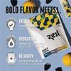 Zest Hydration & Preworkout Energy Drink Packets  Clean Electrolyte Powder with 250mg Caffeine - 14 Energy Powder Sticks for Running & Endurance, BlackBerry Lemonade Flavor view 3