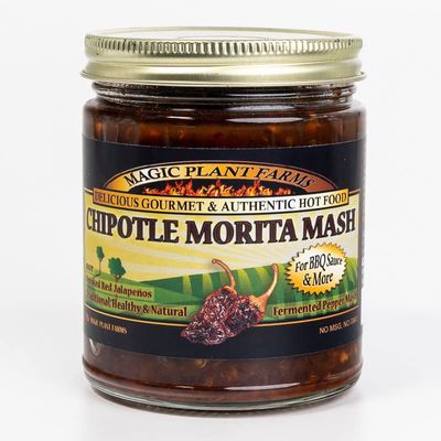 Chipotle Mortia aka Smoked Jalapeno Mash by Magic Plant  Rich Smoky Earthy Flavor - Hints of Sweetness - add to Dips - Dishes - Cocktails | Natural | Gluten Free (9 oz)