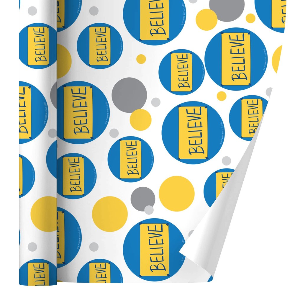 GRAPHICS & MORE Ted Lasso Believe Gift Wrap Wrapping Paper Roll