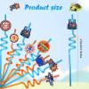 24 Pieces Dart War Party Supplies Straws Gun Party Plastic Straws Blaster Battle Theme Reusable Dart War Obstacles with 2 Pcs Cleaning Brushes view 4