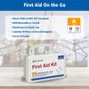 First Aid Only 91322 ANSI A 2021 and OSHA Compliant First Aid Kit, 10-Person Emergency First Aid Kit for Business, Home, Car, and Worksites, 76 Pieces view 4