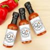 Best Day Ever Spot One Hot Couple Sauce Gifts, Mini Bottles, Wedding Favors, Custom, Labels, Personalized - 1.7oz (Set of 12) view 3