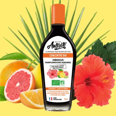 Antesite Organic Hibiscus Citrus Citrus Concentrate Sugar Free 13cl