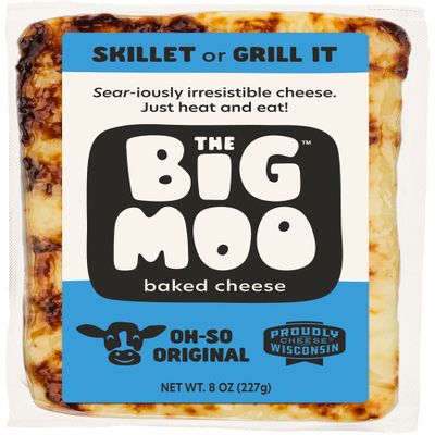 THE BIG MOO Baked Cheese OH-SO ORIGINAL | Bundle of 3 | 8 oz cheese block | Healthy Snacks | Keto Food | Keto Friendly Snack | Gluten-free | Protein Snacks | Low Carb | Sugar-free | Atkins Snack | Diabetic Snacks | Easy Cheese | Fat Bomb | Carnivore 