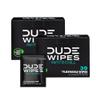 DUDE Wipes On-The-Go Mint Chill Travel Wipes - 2 Pack, 60 Count (Individually Wrapped) - Extra-Large Cleansing Flushable Wipes - Infused with Tea Tree Oil, Eucalyptus, and Aloe - Septic and Sewer Safe view 1