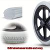 Rear Wheels, Manual Wheelchair Replacement Wheels, 12-inch PU Tires, 2 Non-Pneumatic Wheels, Non-Slip Rear casters, Wheelchair Accessories (Color : Gray, Size : 12inch) view 4