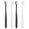 DI QIU REN 4Pcs Extra Soft Toothbrush, Ultra Soft-bristled Adult Toothbrush Micro-Nano 20000 Floss Bristle Good Cleaning Effect for Sensitive Teeth Oral Gum Recession (2 White & 2 Black) view 1