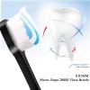 DI QIU REN 4Pcs Extra Soft Toothbrush, Ultra Soft-bristled Adult Toothbrush Micro-Nano 20000 Floss Bristle Good Cleaning Effect for Sensitive Teeth Oral Gum Recession (2 White & 2 Black) view 2