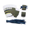 Navy Blue Gift Candy Box with Gold Dots Bulk 2x2x2 inches with Ribbon Party Favor Box for Birthday Graduation Party, Gold Dots,Pack of 50 view 4