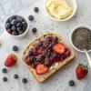 Smash Foods Raspberry Jam | Low-Calorie, No Sugar Added Keto Jam with Upcycled Fruit & Chia Seeds | Vegan, Paleo Superfood Fruit Spread (2 Jars) view 3