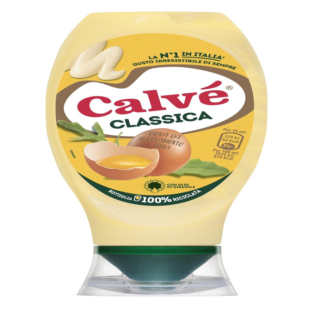 Calv Classica Classic Italian Mayonnaise Top Down 430ml 15.16 fl.oz