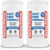 Yerba Prima Daily Fiber Formula - 20 oz Powder (Pack of 2) - Unflavored, Concentrated Blend of Soluble/Insoluble, Psyllium Seed Husks, Acacia Gum, Apple Fiber Supplement - Regularity Colon Cleanser view 1