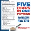 Yerba Prima Daily Fiber Formula - 20 oz Powder (Pack of 2) - Unflavored, Concentrated Blend of Soluble/Insoluble, Psyllium Seed Husks, Acacia Gum, Apple Fiber Supplement - Regularity Colon Cleanser view 2