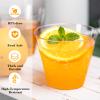 N9R 100PCS 9 oz Clear Plastic Cups for Cold Beverages, Disposable Plastic Cups Tumblers, Heavy Duty Cocktail Cups for Parties, Weedings, Events and Gatherings view 3