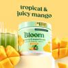 Bloom Nutrition Superfood Greens Powder, Digestive Enzymes with Probiotics and Prebiotics, Gut Health, Bloating Relief for Women, Chlorella, Green Juice Mix with Beet Root Powder, 30 SVG, Mango view 2
