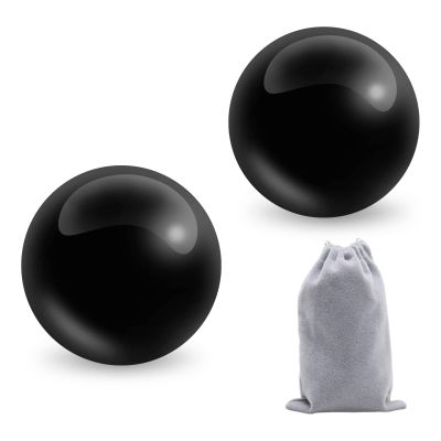Coolrunner Marble Black Baoding Balls Chinese Health Stress Relieve Hand Exercise Massage Balls