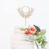 Couple Silhouette Wedding Cake Topper Floral Cake Topper Mr & Mrs Wedding Cake Topper Wood Cake Topper for Wedding Custom Cake Topper Funny Cake Toppers for Wedding view 4