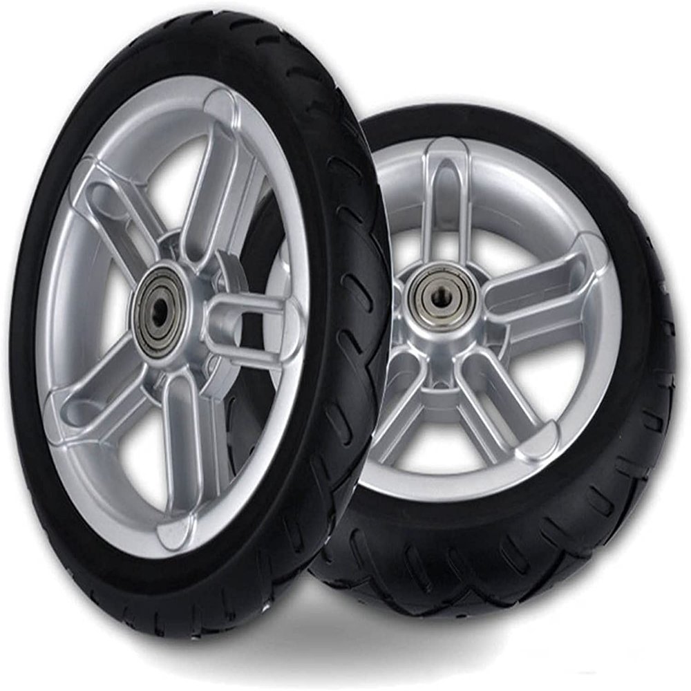 2pcs/8 Inch Wheelchair Wheels PU Anti-Slip Rubber Casters, Strollers Replacement Wheel, Wheelchair Front Wheel, for The Elderly, Sanitary Car, Rollator, Stroller