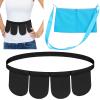 Tondiamo Adjustable Mastectomy Drain Holder Drain Pouch with Shower Bag Drainage Pouch Breast Shirts Two Pockets Mastectomy Tummy Tuck Recovery Supplies(Two and Four Pockets,Black, Blue) view 1