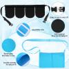 Tondiamo Adjustable Mastectomy Drain Holder Drain Pouch with Shower Bag Drainage Pouch Breast Shirts Two Pockets Mastectomy Tummy Tuck Recovery Supplies(Two and Four Pockets,Black, Blue) view 3