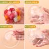 Gandeer 200 Pack Clear Plastic Cups 9 oz Dessert Yogurt Parfait Banana Pudding Pet Disposable Cups with 200 Pcs Sporks for Fruit Ice Cream Party view 4