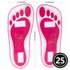 25Pairs(50Feets) Disposable Stick Spray Tanning Feet Pads Perfect for preventing spray tan solution,Deluxe & Hygienic Spray Tan Feet Pads-Ideal for Salons and Spas or Home,Easy to Apply view 2