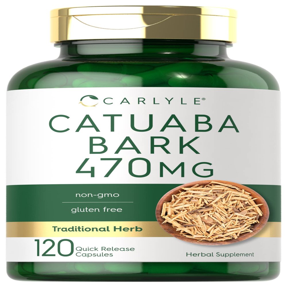Carlyle Catuaba Bark Supplement | 470mg | 120 Capsules | for Men & Women | Non-GMO & Gluten Free