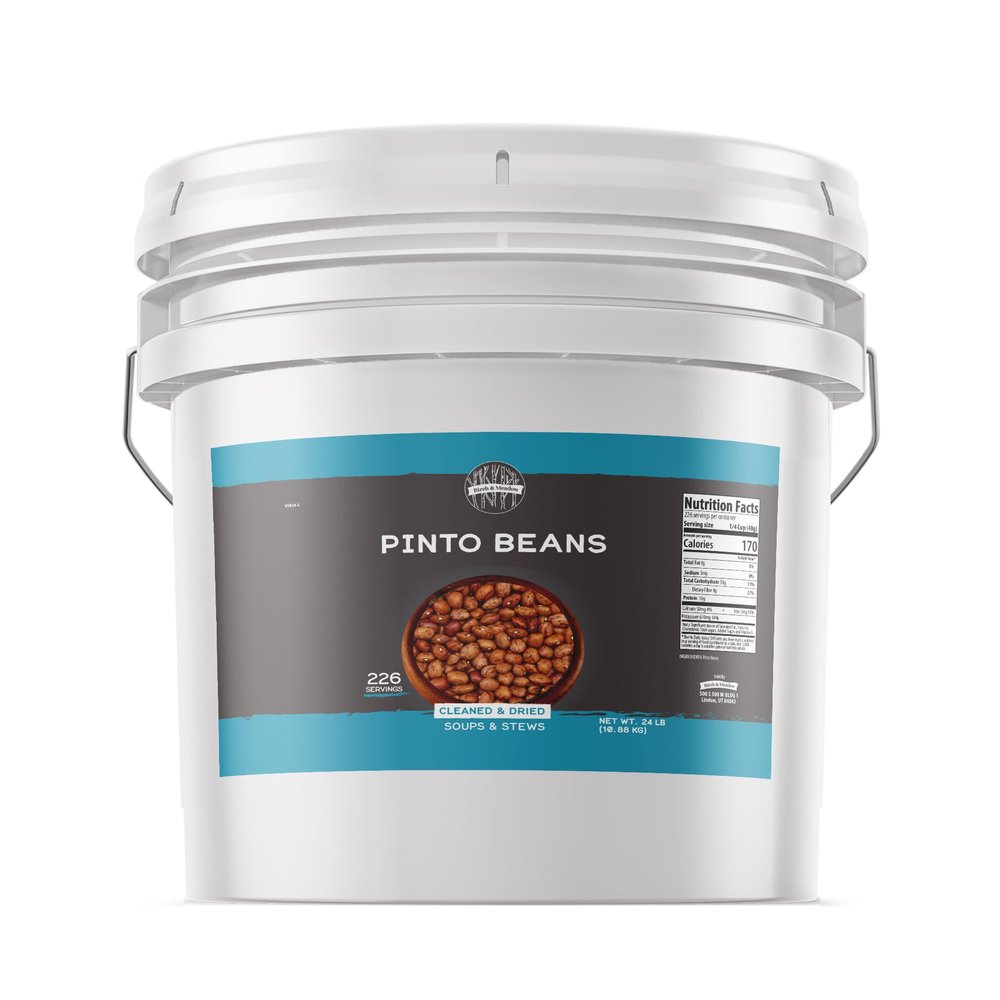 Birch & Meadow 3.5 Gallon, Pinto Beans, Non GMO, Cleaned & Dried