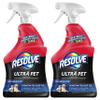 Resolve Ultra Pet Stain & Odor Remover Spray, Carpet Cleaning Machine Pre-Treatment, 32 Ounce (Pack of 2) view 1