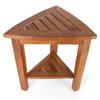 Rutledge & King Teak Shower Bench - Teak Shower Seat - Teak Wood Bathroom Stool - Corner Bench Alternative - Bathroom Chair - Bath Bench/Teak Bench (Harmony) view 3