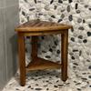 Rutledge & King Teak Shower Bench - Teak Shower Seat - Teak Wood Bathroom Stool - Corner Bench Alternative - Bathroom Chair - Bath Bench/Teak Bench (Harmony) view 4