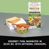 Bumble Bee Prime Protein on the Run Tuna Snack Kit, Pack of 12 - Gourmet Tuna Marinated in Olive Oil & Mild Jalapeno with Crackers and Serving Utensil - 20g of Protein Per Serving view 4