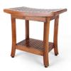 Rutledge & King Teak Shower Bench - Teak Shower Seat - Teak Wood Bathroom Stool - Corner Bench Alternative - Bathroom Chair - Bath Bench/Teak Bench (Luna) view 1