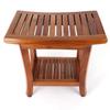Rutledge & King Teak Shower Bench - Teak Shower Seat - Teak Wood Bathroom Stool - Corner Bench Alternative - Bathroom Chair - Bath Bench/Teak Bench (Luna) view 3