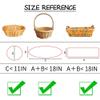 Amsthow 20CT Gift Basket Wrap 18 x 25-inch Clear Basket Cellophane Plastic Wrap Clear Goodie Treat Bags with Bows for Favors Fruit Bridal Shower view 2