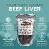 Carnivore Crisps Beef Liver  Nutrient-Dense Beef Liver Crisps | Meat + Salt Only | Zero Carb, High Protein Snack | 1.5 oz (Pack of 3) view 3