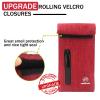 FIREDOG Smell Proof Bags, Carbon Lined Odor Proof Bag for Dog Tested 3"x6" Stash Travel Storage Pouch Pocket (Dark Red) view 3