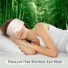 iCooBreeze 100% Handmade Bamboo Sleeping Eye Mask for Women for Men,Night Masks,Organic Sleep Mask,Blockout Eye Mask for Sleeping,Large Size Adjustable (1 PC, Apricot) view 2