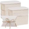 MANCHAP 200 PCS 3.5 x 2.5 Inch White Kraft Paper Pillow Boxes, Small White Candy Boxes, Thank You Treat Boxes for Party Favors, Proposal, Wedding view 1
