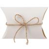 MANCHAP 200 PCS 3.5 x 2.5 Inch White Kraft Paper Pillow Boxes, Small White Candy Boxes, Thank You Treat Boxes for Party Favors, Proposal, Wedding view 4
