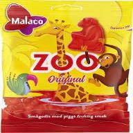 22x80g Zoo original fruit chewy gummy candy bags Malaco