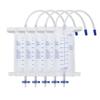5 Pack 750ml Leg Bag Urinary Drainage Bag, Urine Collection Bag Drain Bag with 2 Straps, Anti-Reflux Valve view 1